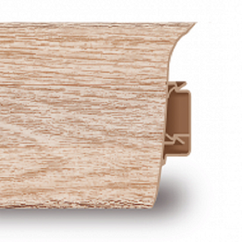 Пластиковый плинтус Aberhof 60 Дуб Белый 60 х 20,5 х 2500